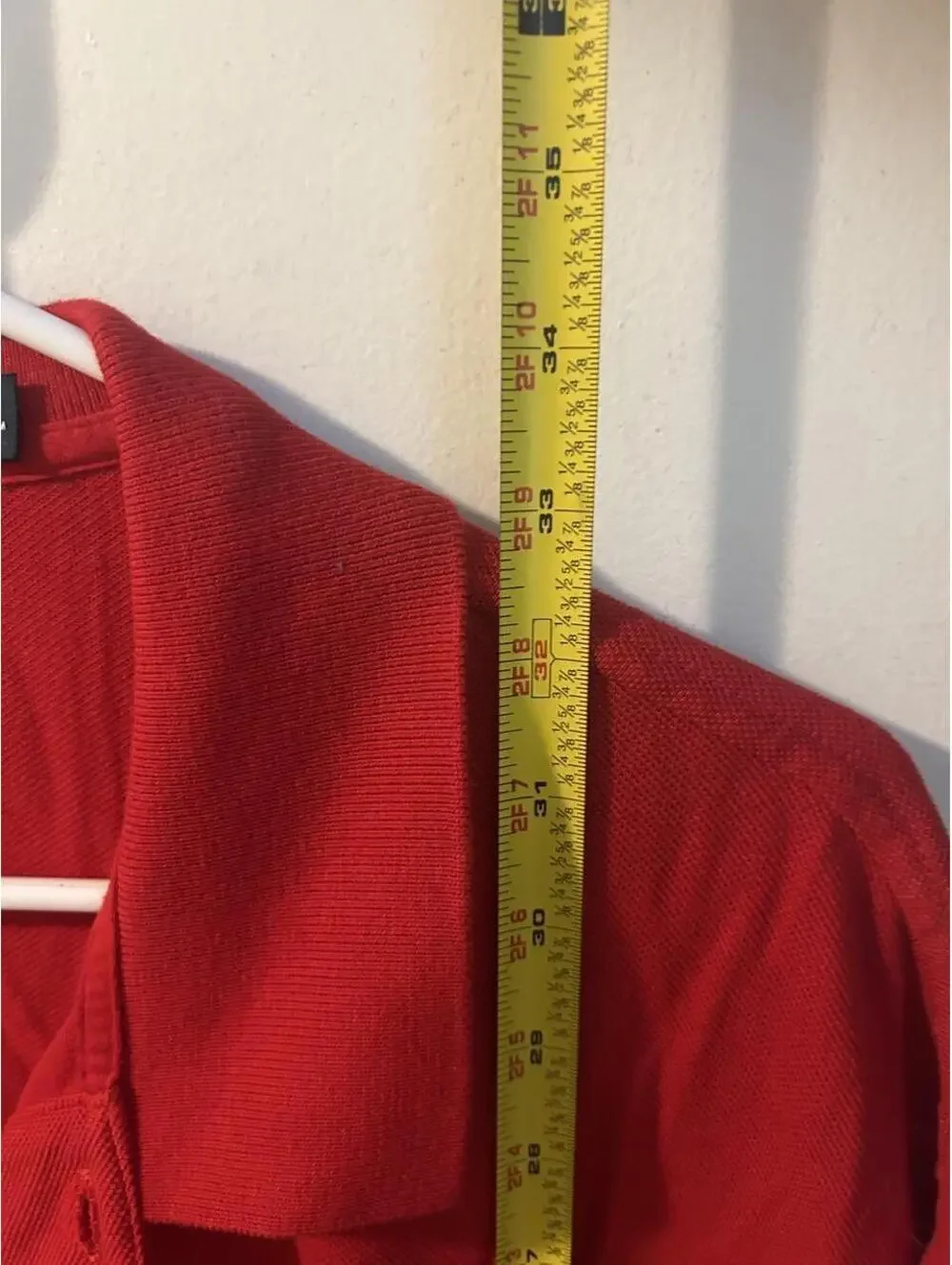 Red Polo Ralph Lauren cotton polo shirt size with blue polo logo XL